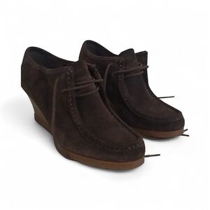 Lauren Ralph Lauren Dark Brown Suede Denver Bootie